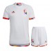 Belgien Barnkläder Borta matchtröja till baby VM 2022 Kortärmad (+ Korta byxor) Billigt